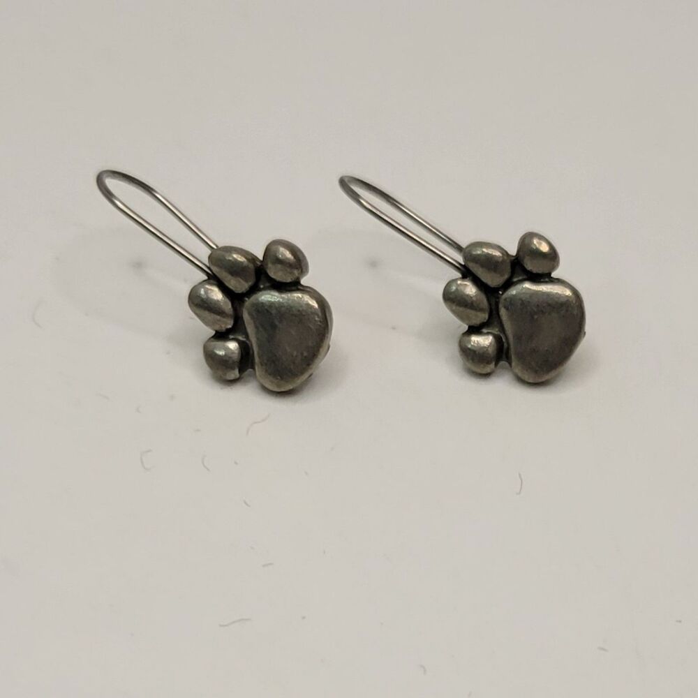 ▪︎Pewter Paw Earrings